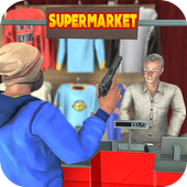 Grand Supermarket Robbery - City Crime Game icon