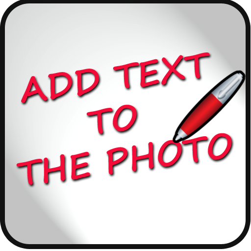 Add text to the photo icon