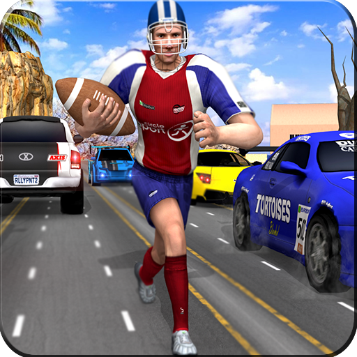 American Football Player Traffic Racer icon