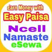 Easy Pasisa earning app ( Ncell,Namaste and eSewa)