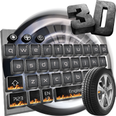 Speed of Street Racing Car Live 3D Keyboard Theme icon