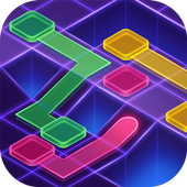 Cyber Dots: connect lines game icon