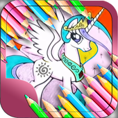 Pony Coloring Book Pages icon