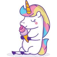 Unicorn Licorne Stickers For Whatsapp