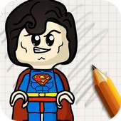 Draw LegoSuper Heroes on 9Apps