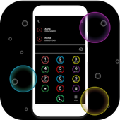 Black Bubble Phone Dialer Theme icon