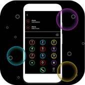 Black Bubble Phone Dialer Theme on 9Apps