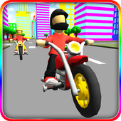 Super Cartoon Bike Racing 3D icon