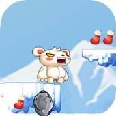 angry bear run snow