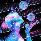 Fancy Galaxy Girl keyboard icon