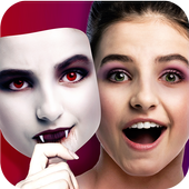 Vampire mask photo editor icon