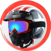 Airbrush helmet designs icon