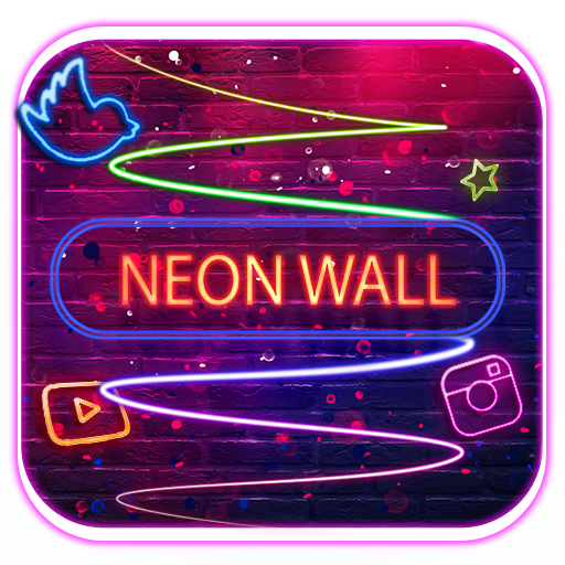 Neon Night Barธีมไอคอน 3D วอลเปเปอร์ HD icon