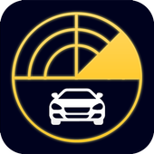 Speed camera radar simulator icon