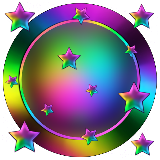Neon Rainbow Go Launcher theme icon