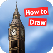How to Draw Big Ben icon
