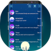 Blue messenger sms theme icon
