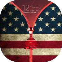 American Zipper Lock Screen on 9Apps