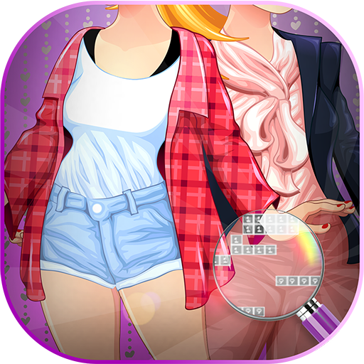 Girls Dresses Coloring: Color By Number For Adults icon