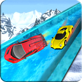 Frozen Water Slide Car Game icon