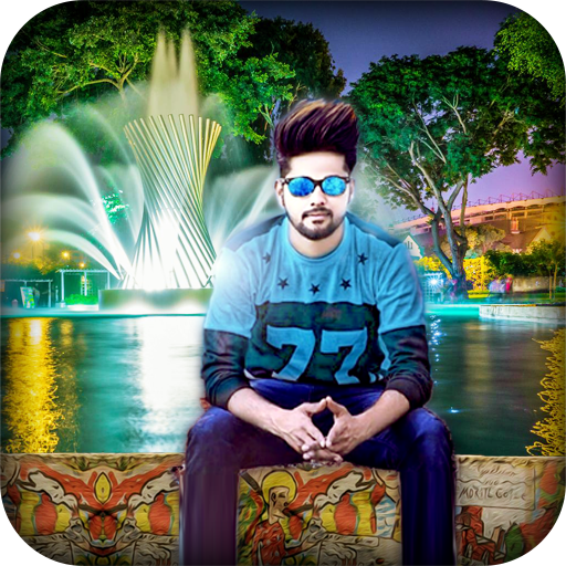 Fountain Photo Frame &amp; Water F icon