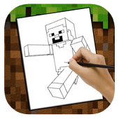 👽 how to draw minecraft icon