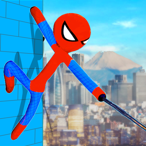 Spider Stickman Rope Amazing Gangstar Hero icon