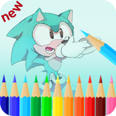 coloring sonic icon