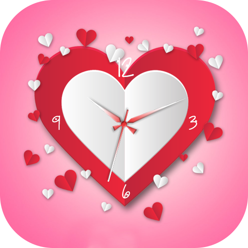 Love Clock Live Wallpaper أيقونة
