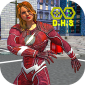 Super Multi Speed Flash Girl Warrior hero icon