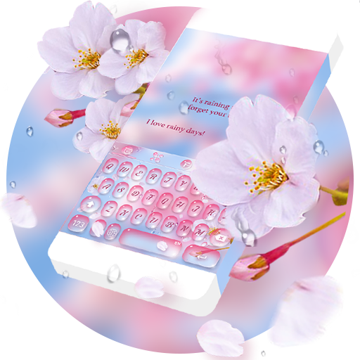 Pink Drops RainbowKey Theme icon