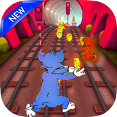 Tom subway escape Jerry Game 3D icon