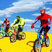 Superhero BMX Stunts Racing: Top Racing Games icon
