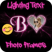 Lighting Text Photo Frame أيقونة