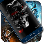 Smoking Skull Screen Lock icon