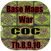 Base Map War COC Th.8,9,10 أيقونة