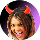 Devil Horns Demon In Photo icon