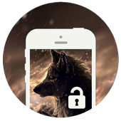 Brown Wolf Screen Lock NEW icon