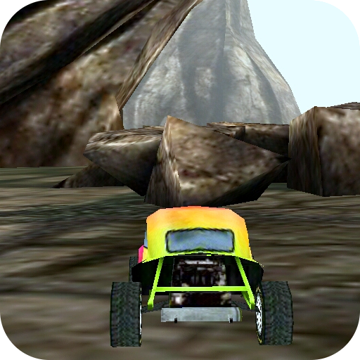 3D Car Racing Rocky Landscape icon