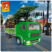 Cold Drinks Cargo Truck icon