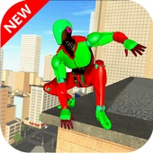 Flying Robot Rope Hero - Gangster Crime Simulator icon