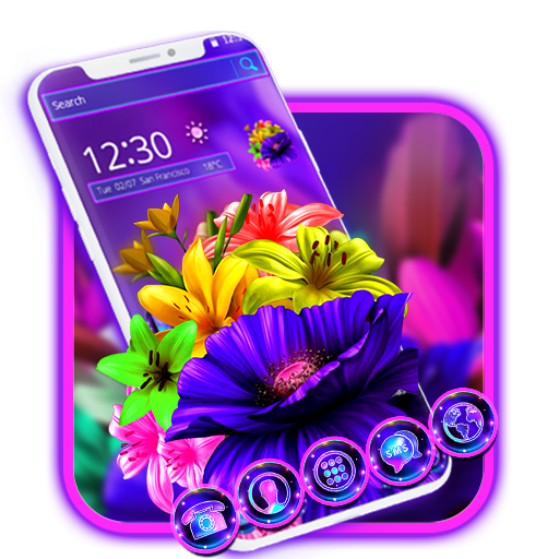 Colorful Blossom Flowers Theme icon