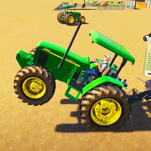 Tractor Land Drive Harvesting icon