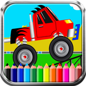 Painting Cars: Transportation Coloring Book icon