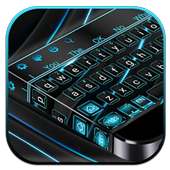 Tech Black Blue Keyboard on 9Apps