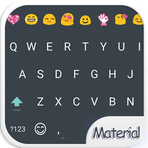Material Dark Emoji Keyboard icon