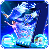 Flying fairy theme icon