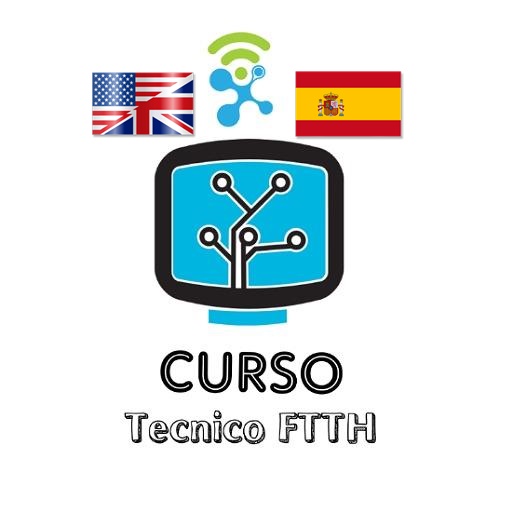 fibra optica curso FTTH आइकन