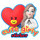 ikon WA Sticker Cewe Cute, Seksi Lucu WAStickerApps
