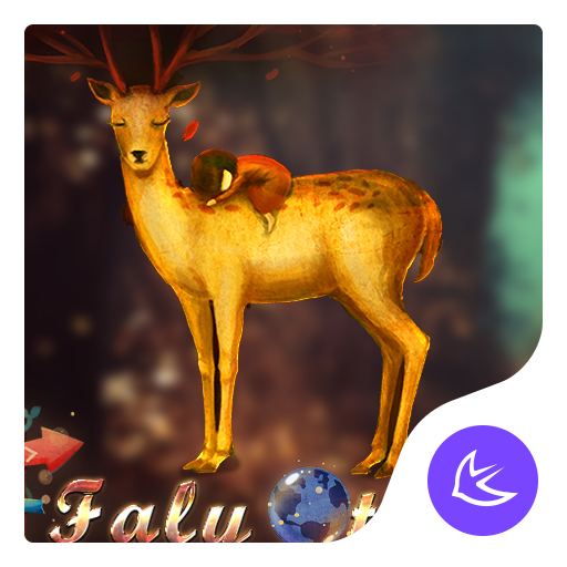 Cute deer fairy tale - APUS Launcher theme أيقونة